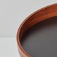 Adesso Crater End Table in Black and Walnut, , large