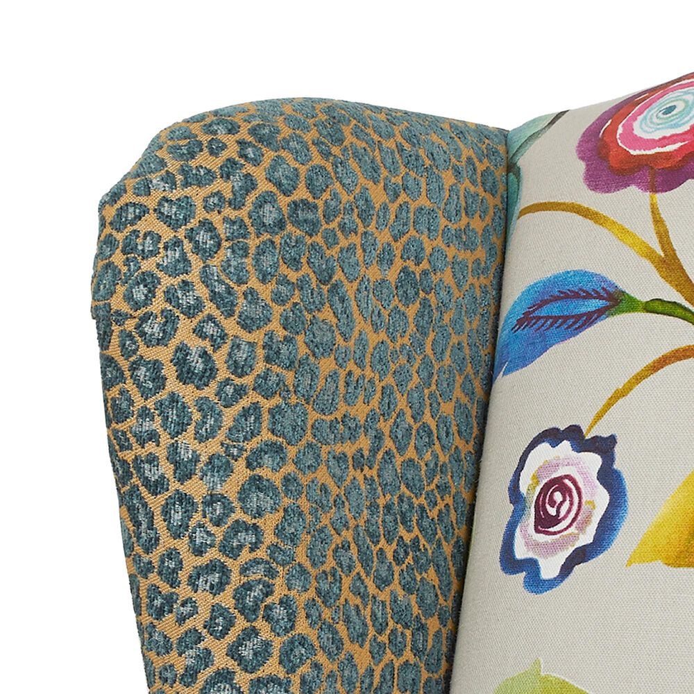 Jennifer Taylor Home Anya Arm Chair in Navy Blue, Purple, Red, Taupe and Green, , large