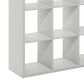 HOMLUX 9-Cube Reversible Open Back Bookshelf in Light Grey, , large