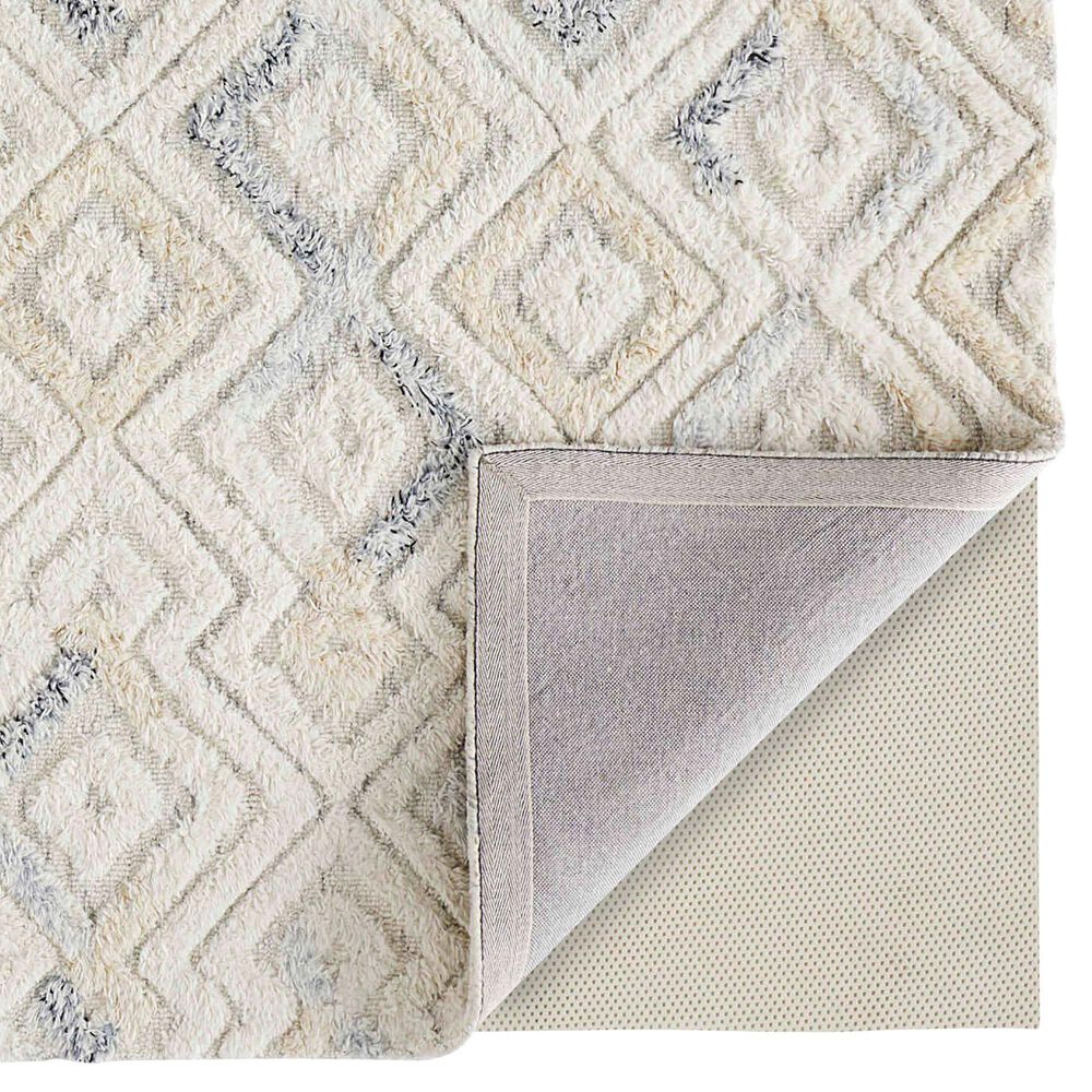 Feizy Anica 4&#39; x 6&#39; Ivory and Blue Area Rug, , large