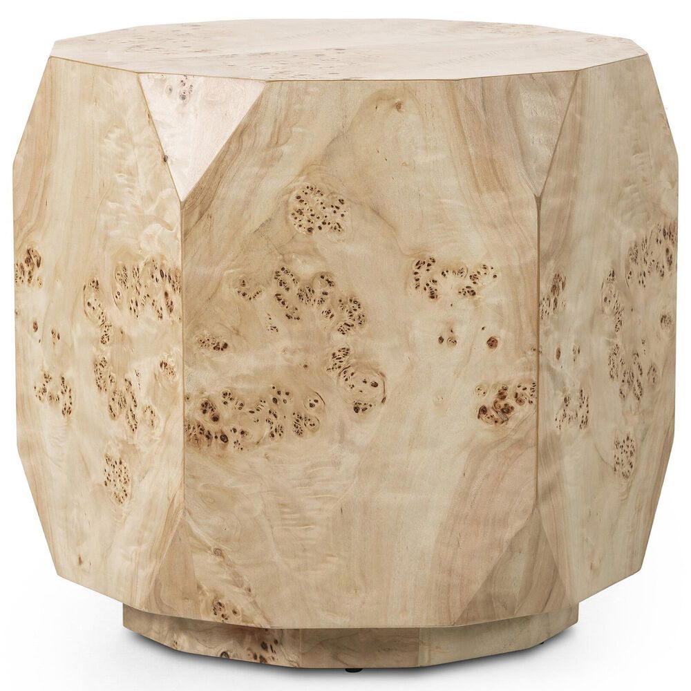 Four Hands Elena End Table in Light Burl, , large