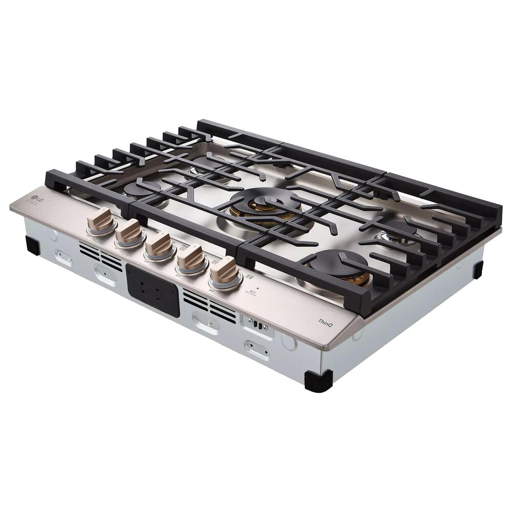LG Studio Studio 30&quot; Gas Cooktop with EasyClean in Essence White, , large