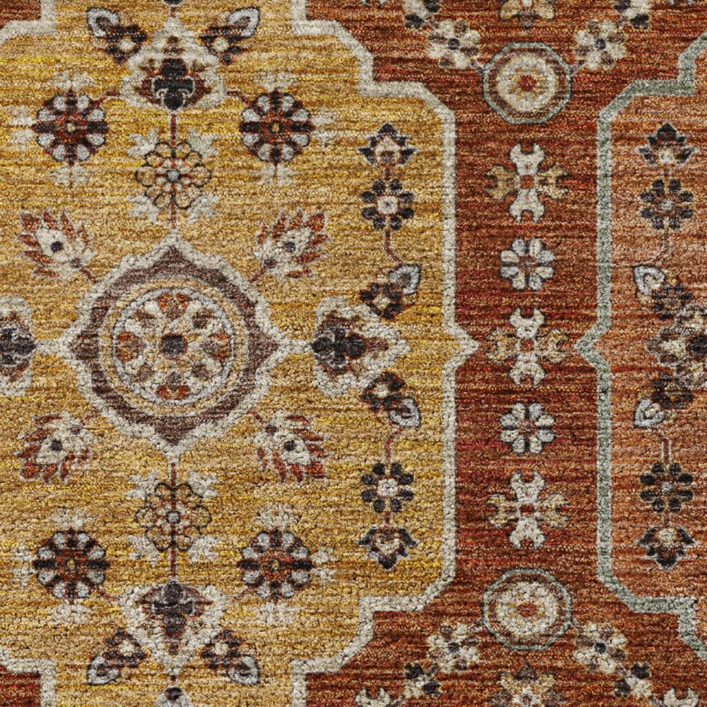 Dalyn Rug Company Silk Road Paprika, Copper, Gold, Sage, Navy and Copper 10&#39; x 14&#39; Area Rug, , large