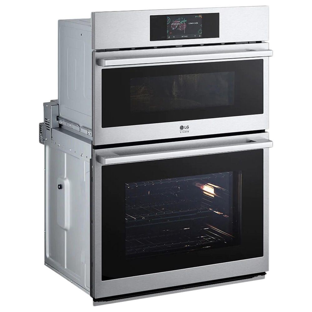 LG Studio 30&quot; Combination Double Electric Wall Oven with Convection in Stainless Steel, , large