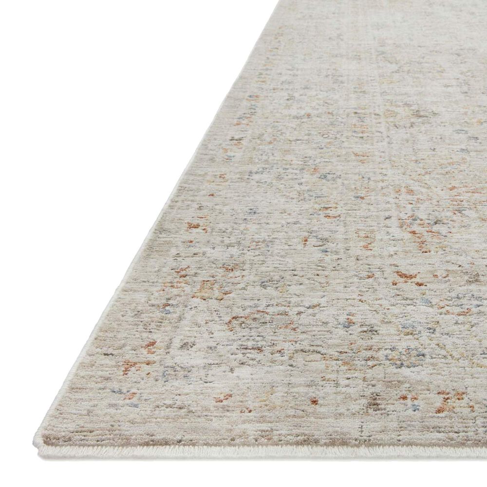 Amber Lewis x Loloi Honora Bone and Multicolor 3&#39;9&quot; x 5&#39;9&quot; Area Rug, , large