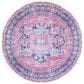 Safavieh Serapi  6"7" Round Navy and Red Area Rug, , large