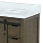Lexora Home Marsyas 30" Single Bathroom Vanity in Rustic Brown with 2 cm White Cultured Marble Top and Rectangular Sink, , large