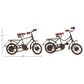 Maple and Jade Bicycle Sculptures in Black and Dark Brown (Set of 2), , large