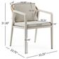 Hearth and Haven Wicker Rattan Woven Patio Dining Chair in Gray (Set of 2), , large