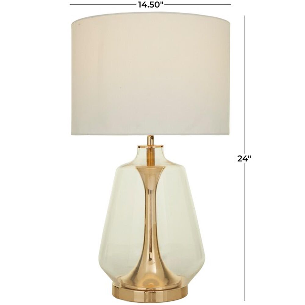 Maple and Jade Cosmoliving Gld/GLS Table Lamp, , large