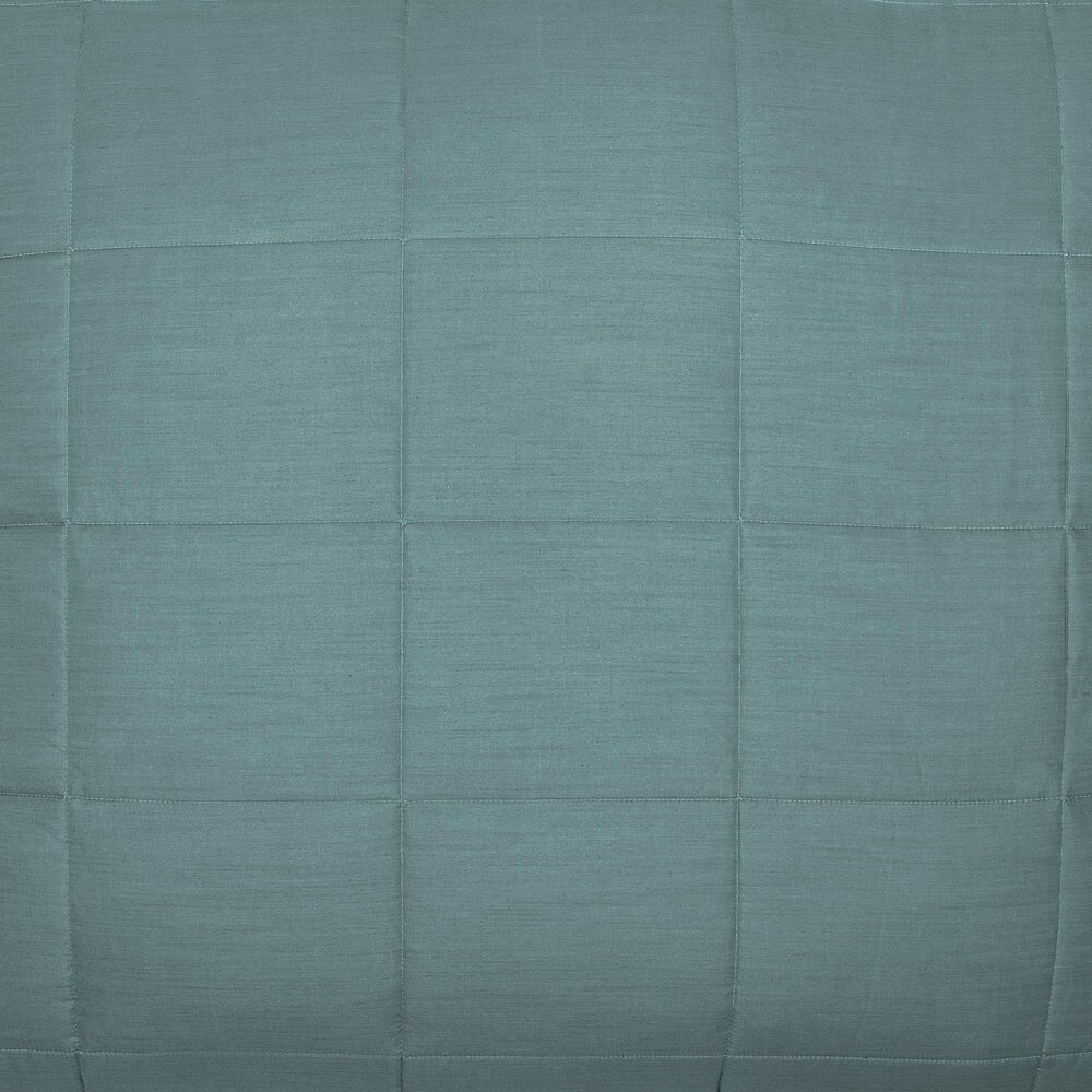 Ann Gish Slub Tencel 3-Piece Queen Quilted Coverlet Set in Sea, , large