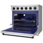 Thor Kitchen Gordon Ramsay 6 Cu. Ft. Professional Freestanding Electric Range with Black Handle Kit in Stainless Steel, , large
