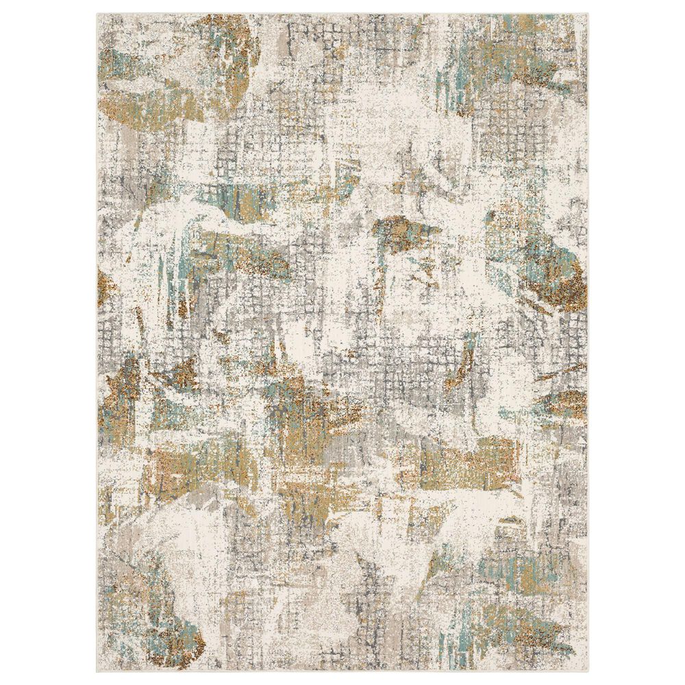 Karastan Epiphany Merce 9'6" x 12'11" Alabaster Area Rug, , large