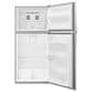 WHIRLPOOL 4-Piece Kitchen Package with 18.25 Cu. Ft. Top-Freezer Refrigerator and 5.3 Cu. Ft. Electric Range in Stainless Steel, , large