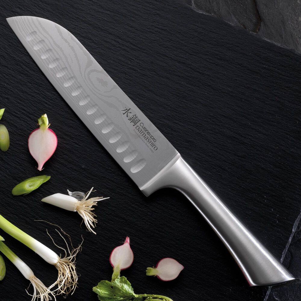 Power A 3-Piece Santoku Knife Set in Stainless Steel, , large
