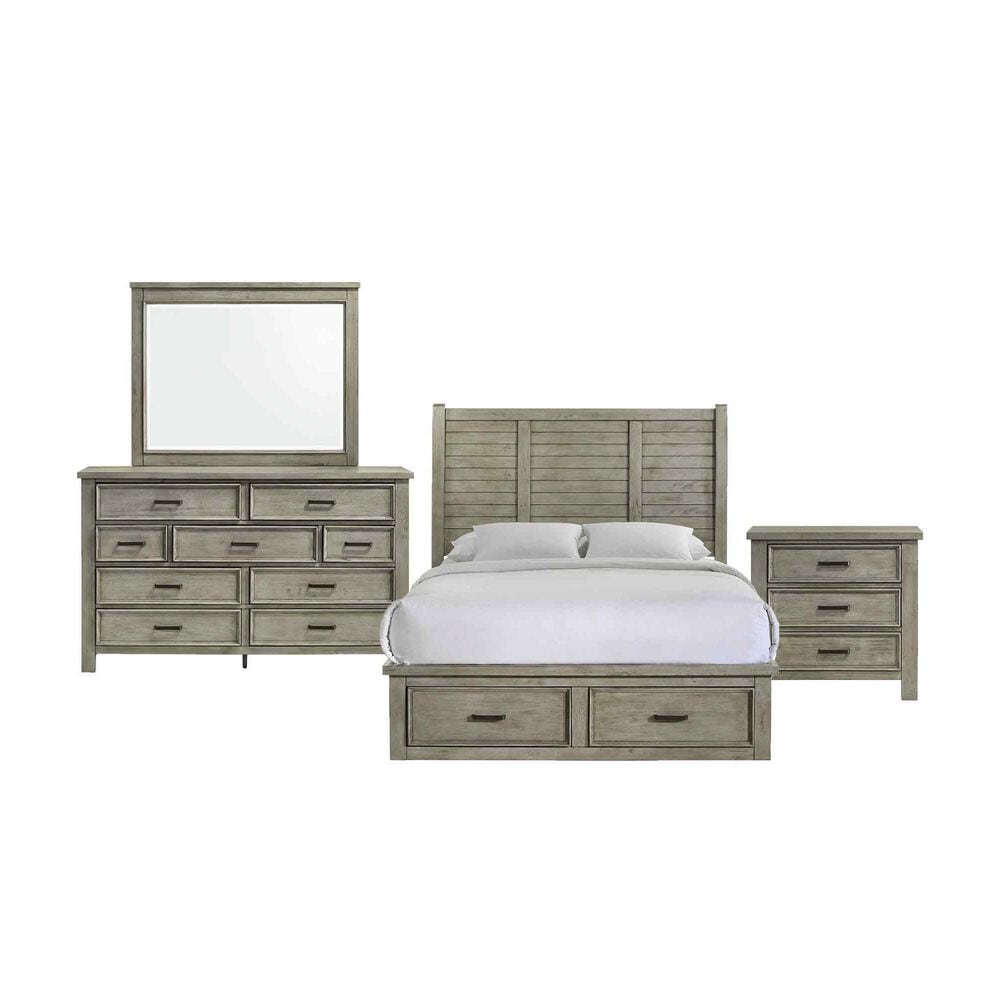 Mayberry Hill Sullivan 4-Piece Queen Bedroom Set in Drift Grey, , large