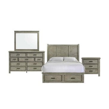 Mayberry Hill Sullivan 4-Piece Queen Bedroom Set in Drift Grey, , large