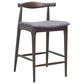 Zuo Modern Tuzka Bar Stool in Gray & Espresso, , large