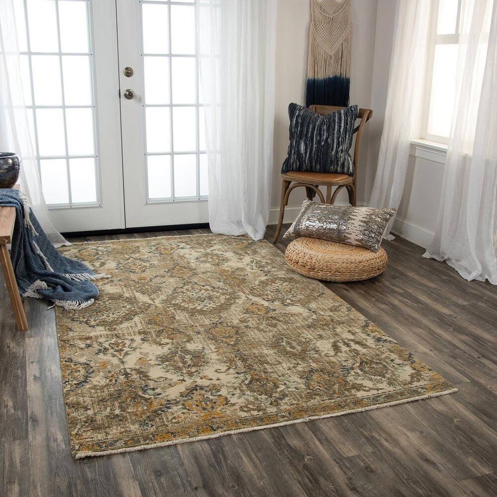 RIZZY Platinum PNM101 8&#39; x 10&#39; Beige and Brown Area Rug, , large