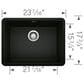 Blanco Precis 24" Single Sink in Coal Black, , large