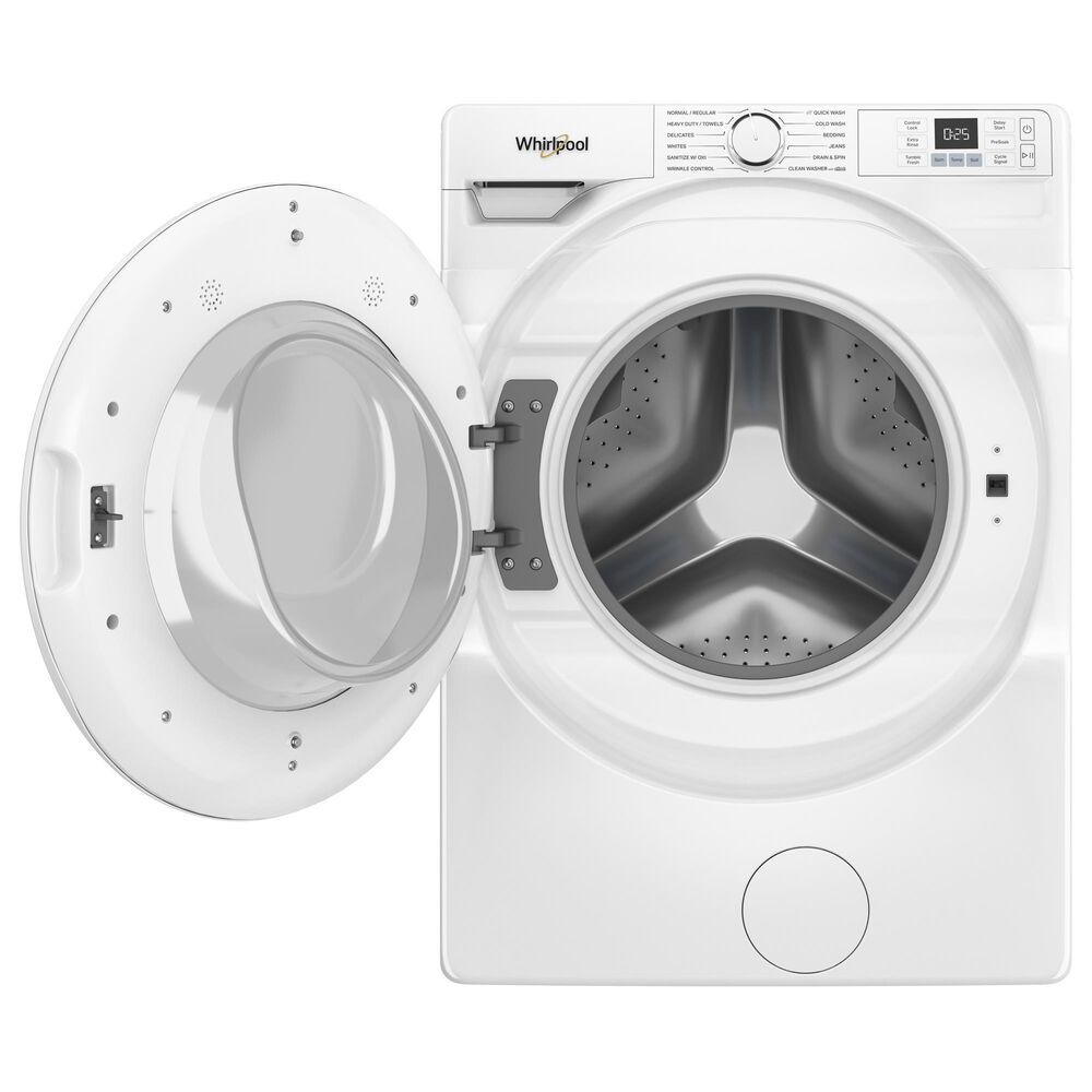 Whirlpool 4.5 Cu. Ft. Front Load Washer and 7.4 Cu. Ft. Electric Dryer Laundry Pair in White, , large