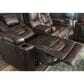 Ashley Owner"s Box Power Reclining Sofa in Thyme, , large