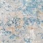 Surya Aisha 6"7" Round Light Blue, Mustard, Light Gray and Off-White Area Rug, , large