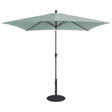 Garden Party Classic 6.5" x 10" Swivel Auto Tilt Umbrella with Black Cast Iron Base in Spa, , large