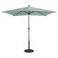 Garden Party Classic 6.5" x 10" Swivel Auto Tilt Umbrella with Black Cast Iron Base in Spa, , large