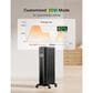 Pelonis Oil-Filled Radiant Tower Indoor Electric Heater with Thermostat and Remote, , large