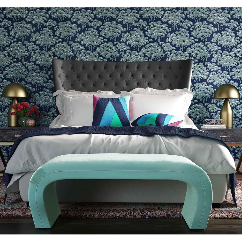 Tov Furniture Sassy King Platform Bed in Grey, , large