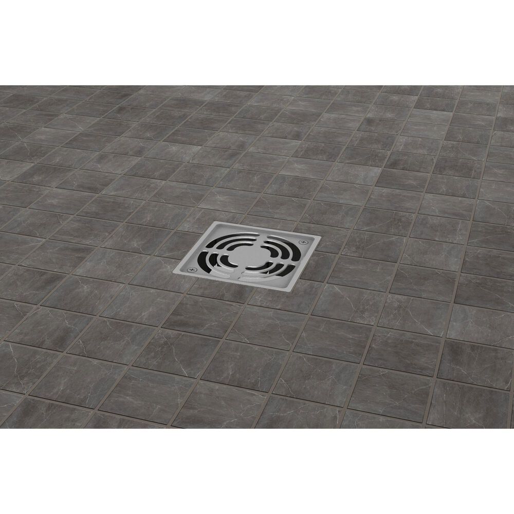 Emser Sterlina II Asphalt 2&quot; x 2&quot; Square on 12&quot; x 12&quot; Matte Porcelain Mosaic Sheet, , large