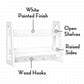 RiverRidge Home 2-Tier Ladder Wall Shelf in White, , large