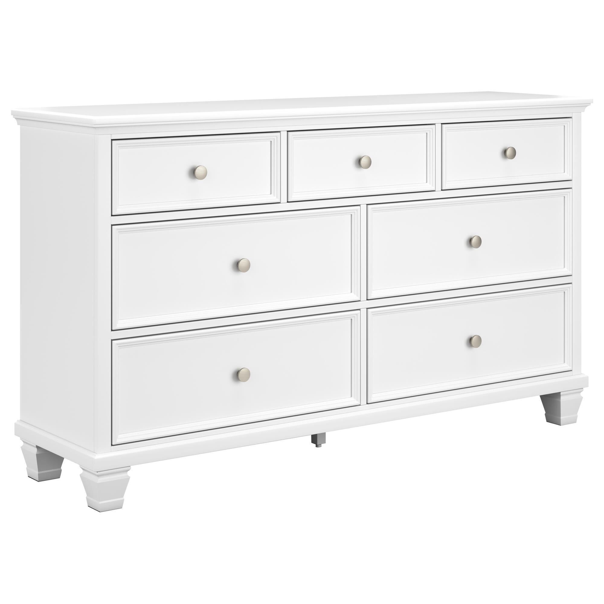 Signature Design by Ashley Fortman 7 Drawer Dresser in White NFM