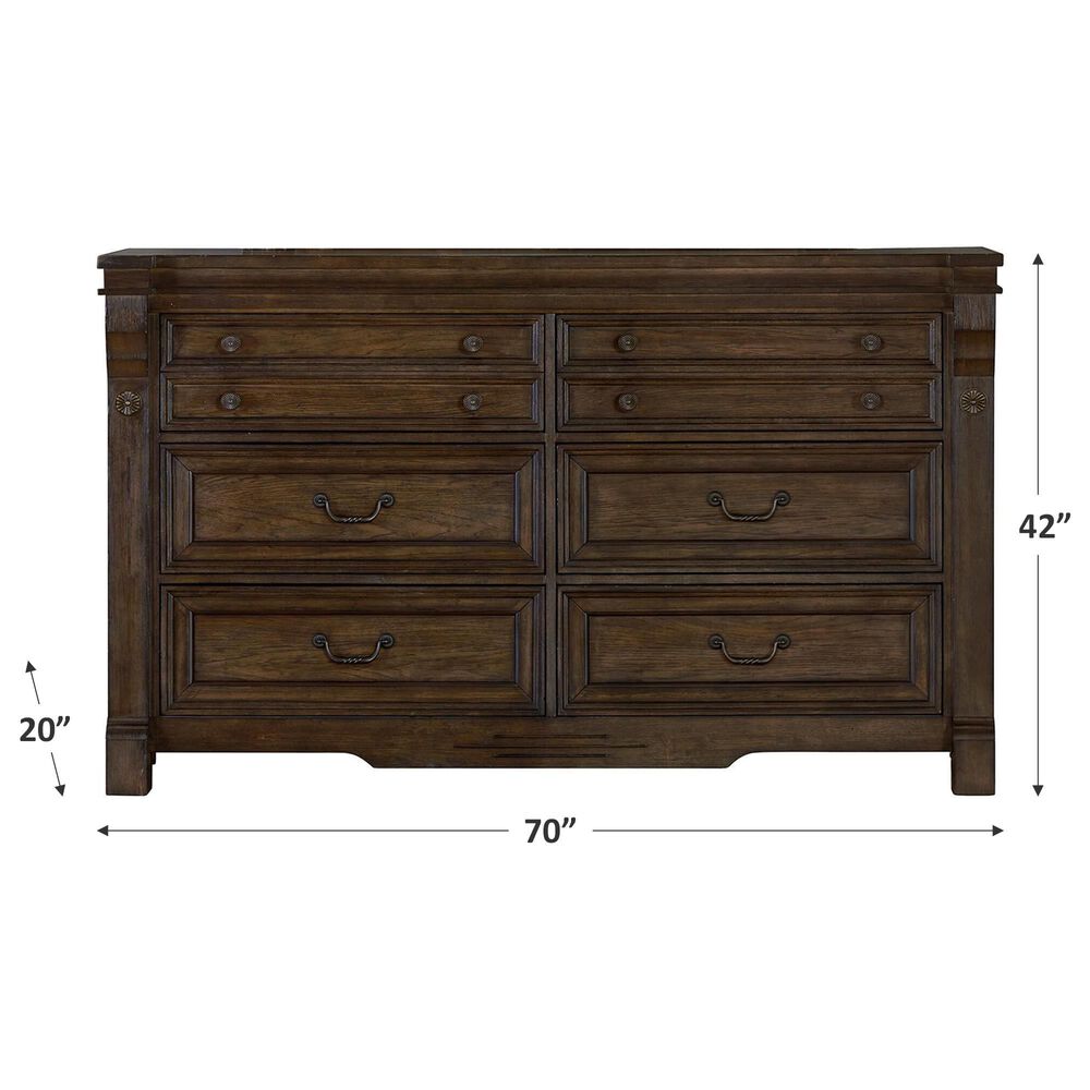 Sasha Lee Grand Teton Dresser Only in Warm Brown Oak, , large