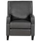 Linon Home Decor Portico Push Back Recliner in Gray, , large
