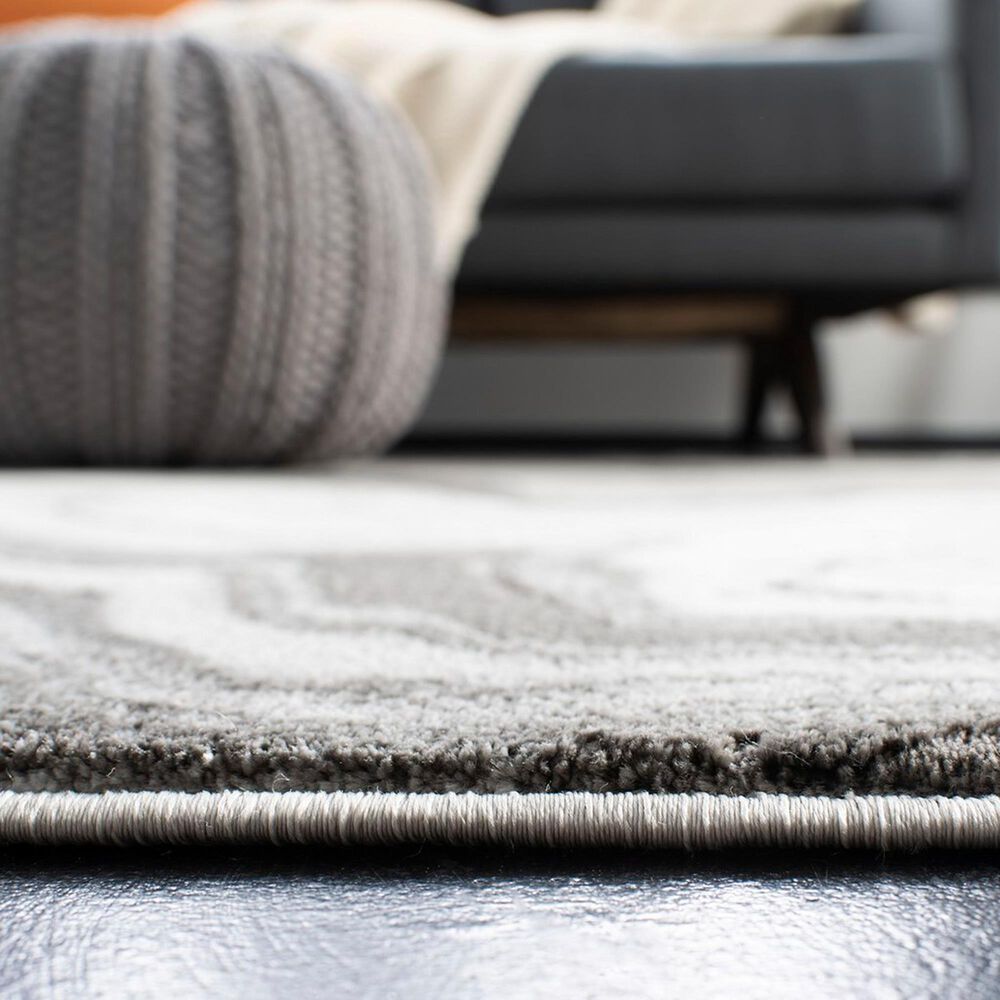 Safavieh Craft CFT819G 6&#39;7&quot; Square Grey and Silver Area Rug, , large