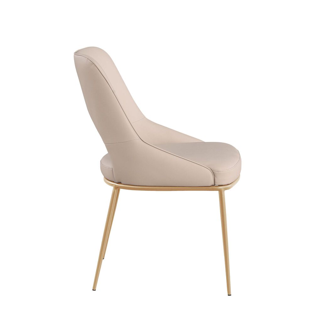 Monroe Amelia Side Chair in Champagne, , large