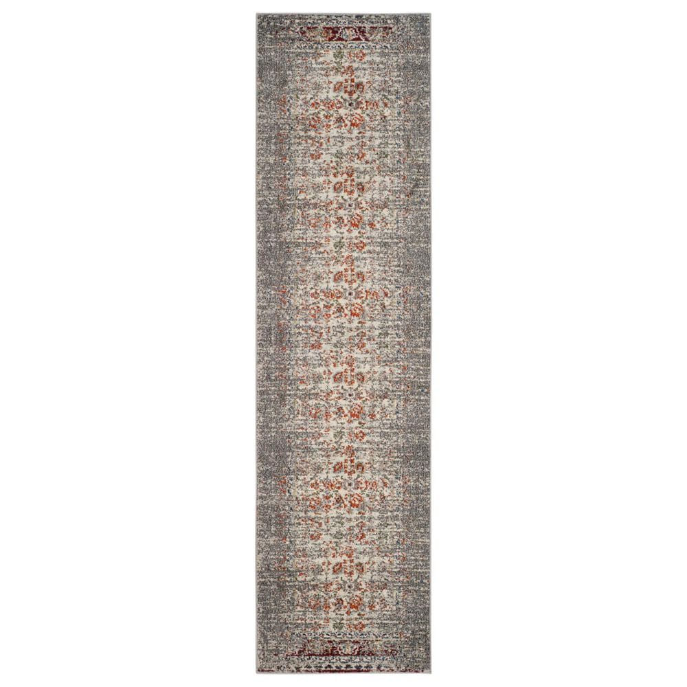 Safavieh Monaco MNC208T 2"2" x 8" Grey and Ivory Runner, , large