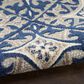 Nourison Aloha Damask 7"10" x 10"6" Blue Indoor/Outdoor Area Rug, , large