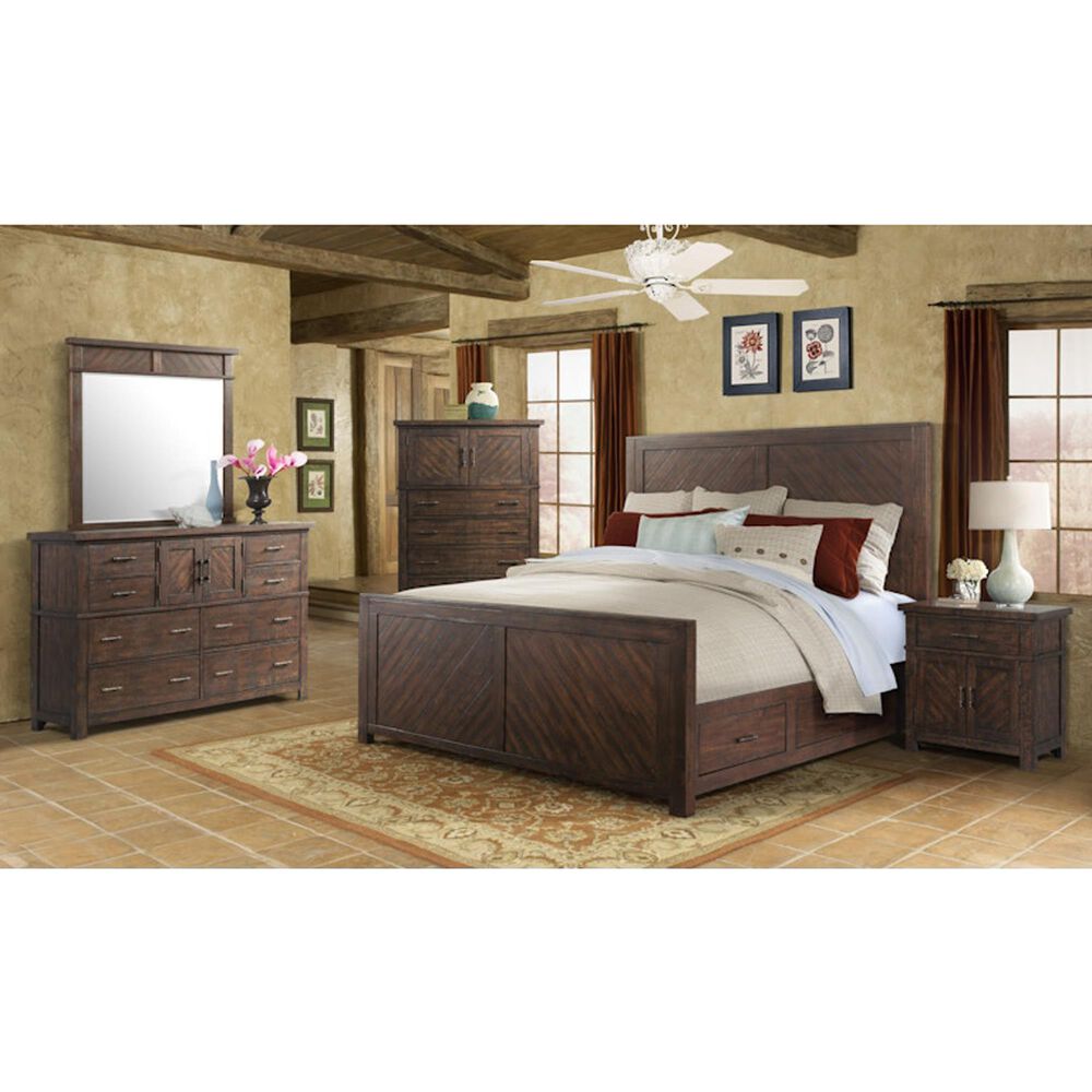 Mayberry Hill Jax Dresser Mirror in Cherry, , large