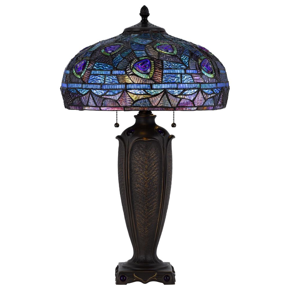 Cal Lighting Tiffany Table Lamp in Dark Bronze, , large
