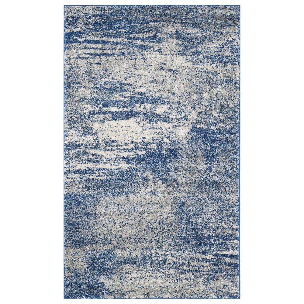Safavieh Evoke EVK272A 2"2" x 4" Navy and Ivory Scatter Rug, , large