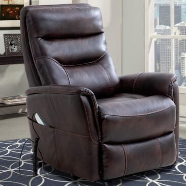 Simeon Collection Gemini Power Lift Recliner with Power Headrest in Truffle, , large