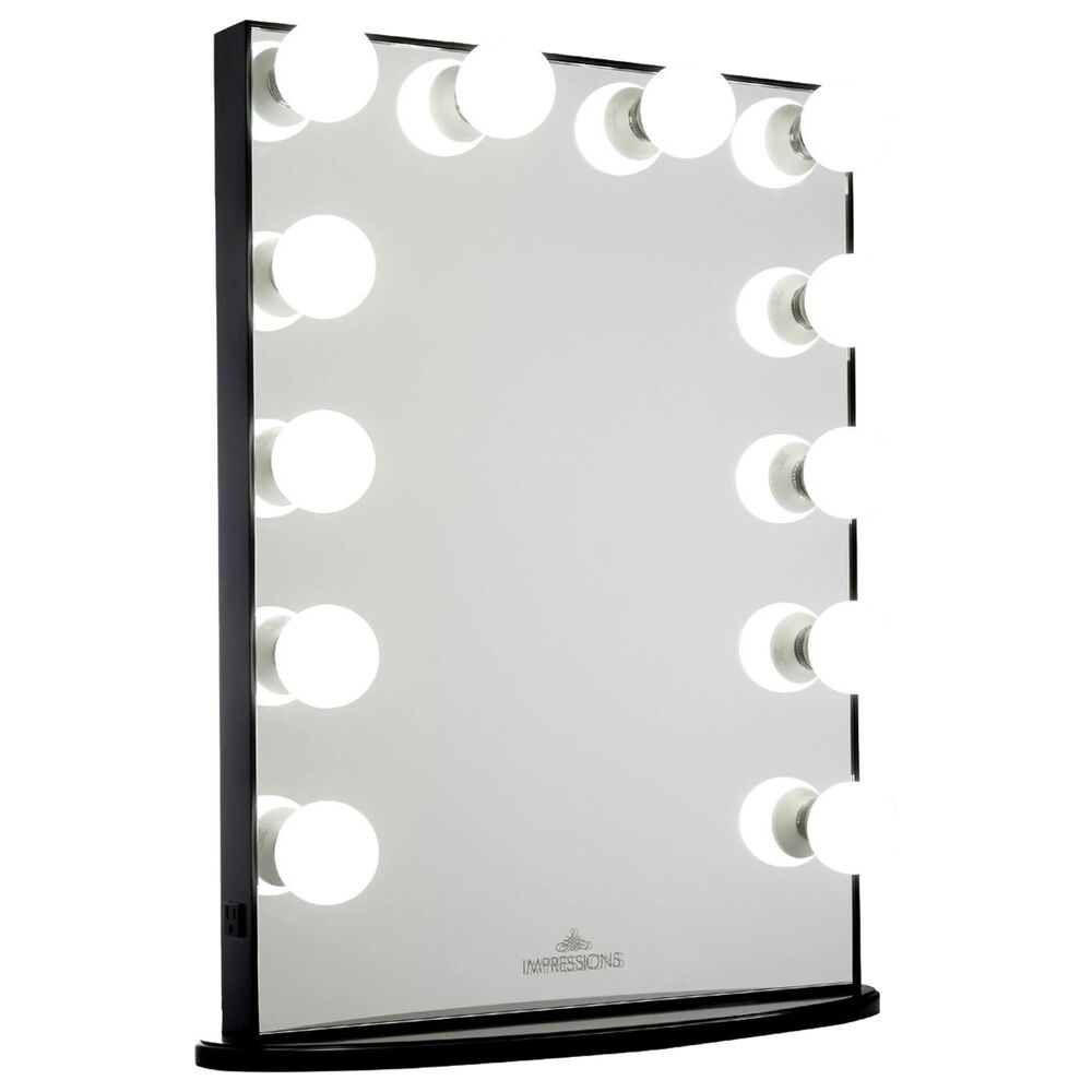 Impressions Vanity Hollywood Glow Xl Vanity Mirror in Pro Black, , large