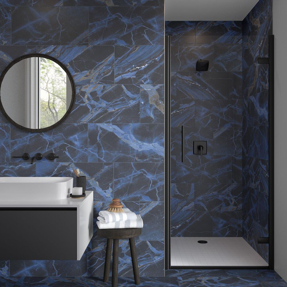 Emser Parkview Blue 12&quot; x 24&quot; Matte Porcelain Tile, , large