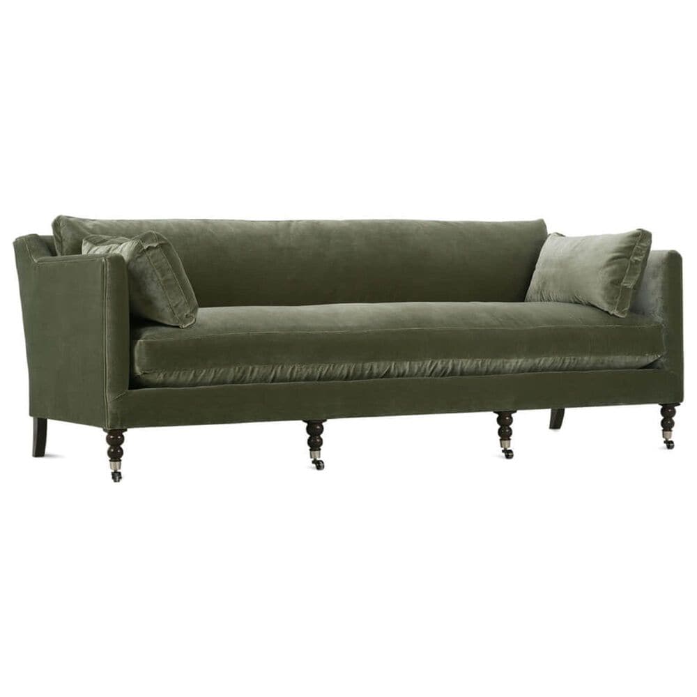 Rowe Furniture Madeline 90" Stationary Sofa in Sage Velvet, , large