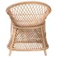 Baxton Studio Casilda Arm Chair with Natural Rattan in White, , large