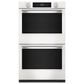 KitchenAid 30" Smart Double Wall Oven with Assisted Cook Cycles in Porcelain White, , large