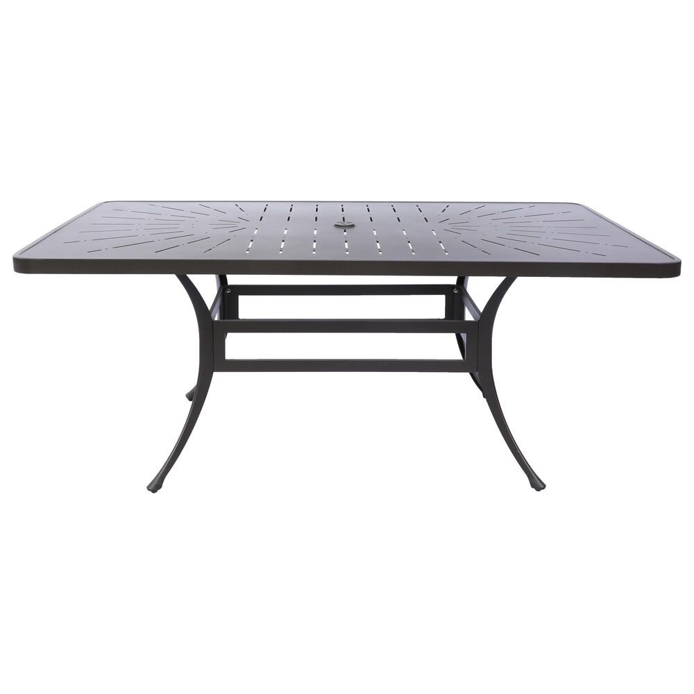 GatherCraft Galatia 7-Piece Rectangular Patio Dining Set in Bronze, , large